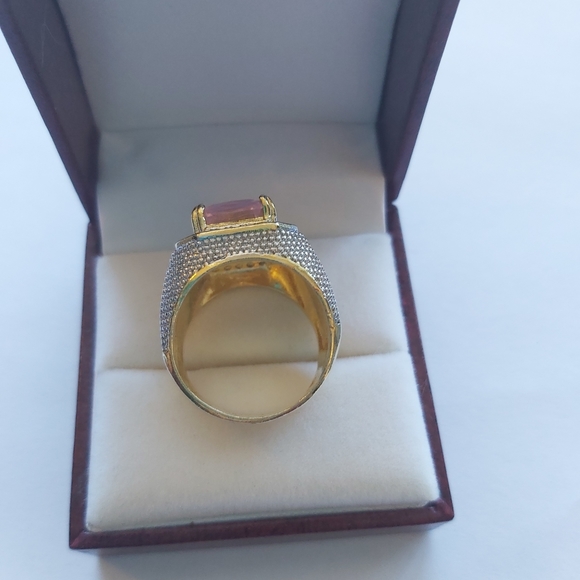 Big Chunky Rose Pink Ring - Picture 4 of 5